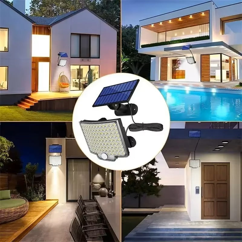 Lampe Solaire Extérieure 106 LED + 5m de câble