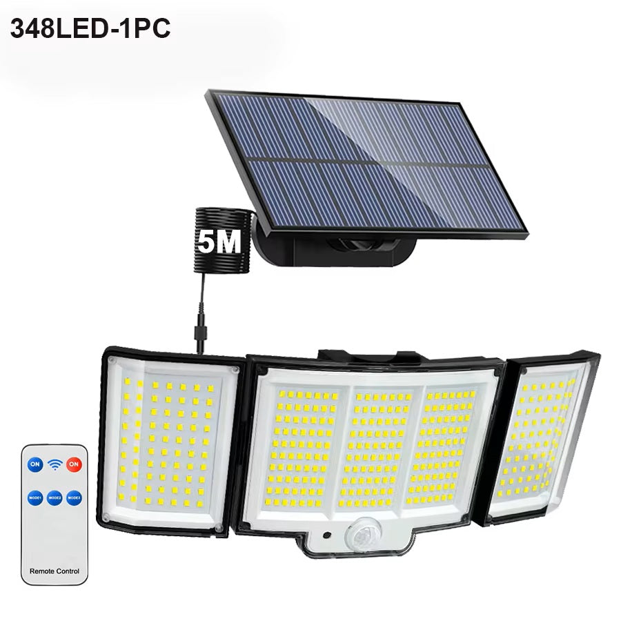 Lampe Solaire Extérieure  328 LED + 5m de câble